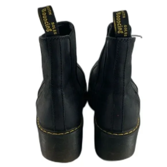 Dr. Martens Rometty Wyoming Leather Platform Chelsea Boots - Women's Size 10 - Picture 2 of 8